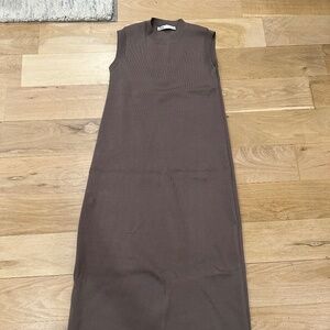 Zara Taupe Maxi Dress Size Small